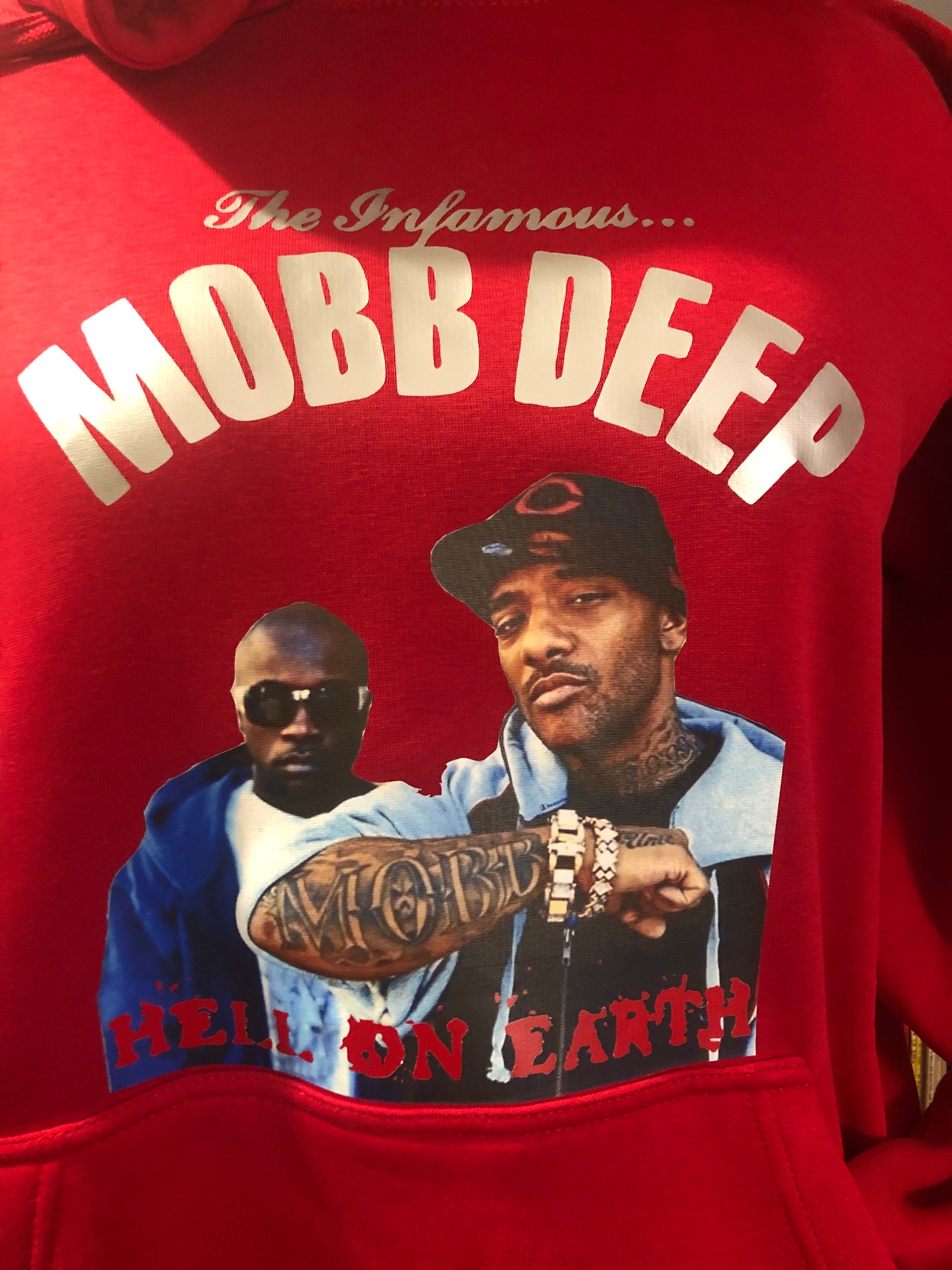 Mobb Deep Hoodie: Red Hell on Earth 90s Hip-hop - Etsy