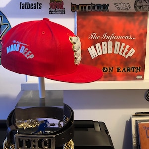 Mobb Deep Hell On Earth Custom Fat Lace Snapback. 90s Hip Hop