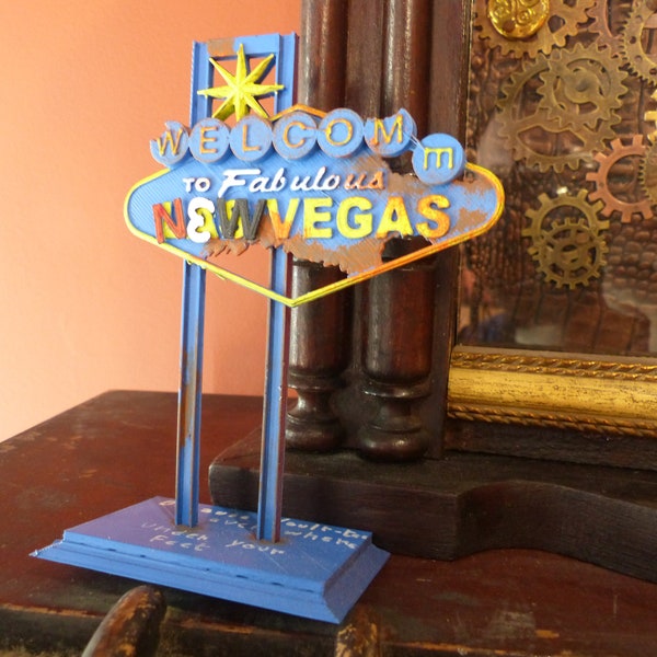 Enseigne Fallout New Vegas imprimée en 3D / Fallout New Vegas sign 3D printed