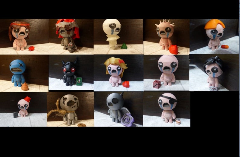 Figurines de tous les personnages de Binding of Isaac Repentance image 10