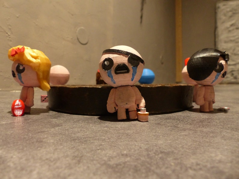 Figurines de tous les personnages de Binding of Isaac Repentance Cain