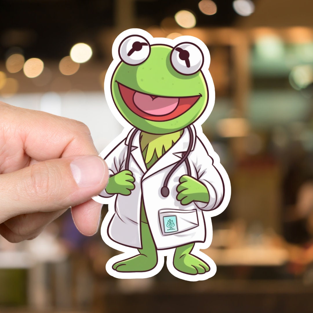 Medical Worker Kermit Sticker Nurse Kermit Doctor Kermit Etsy