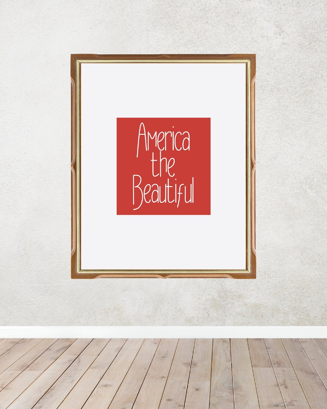 America the Beautiful Printable Art Print Independence Day - Etsy