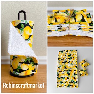 Paperless Paper Towels , Reusable Paper Towels, Cloth Napkins, Zero Waste Paper Towels, Housewarming Gift
