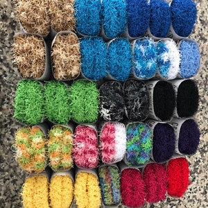 Reusable Crochet Scouring Pads/Kitchen Scrubbies Set of 2 - You pick your color!