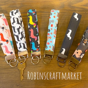 Dackel Schlüsselanhänger Armband, Schlüsselanhänger, Key Fob, Armband, Schlüsselanhänger Armband