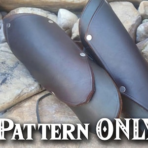Double Layered Leather Bracer - PATTERN ONLY