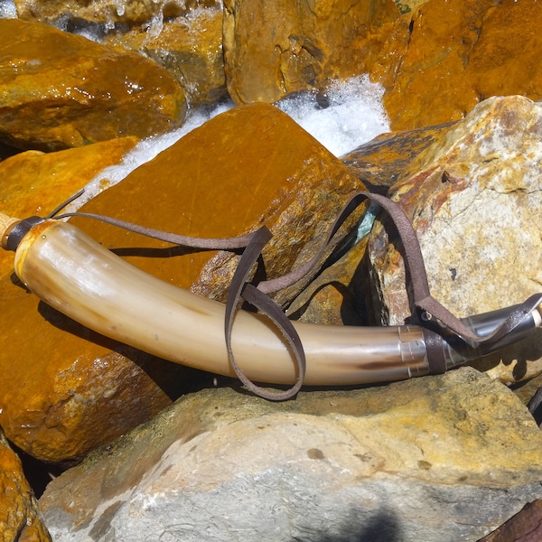 Antique Powder Horn Etsy