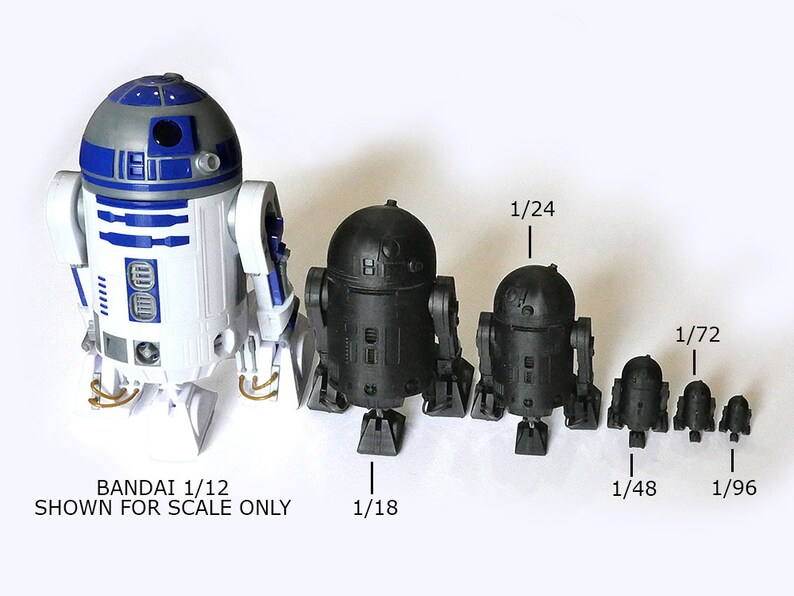 R2-D2 R2D2 3D Printed Resin Plastic Scale Model Kit Unpainted - Il 794xN.1785233198 Az60