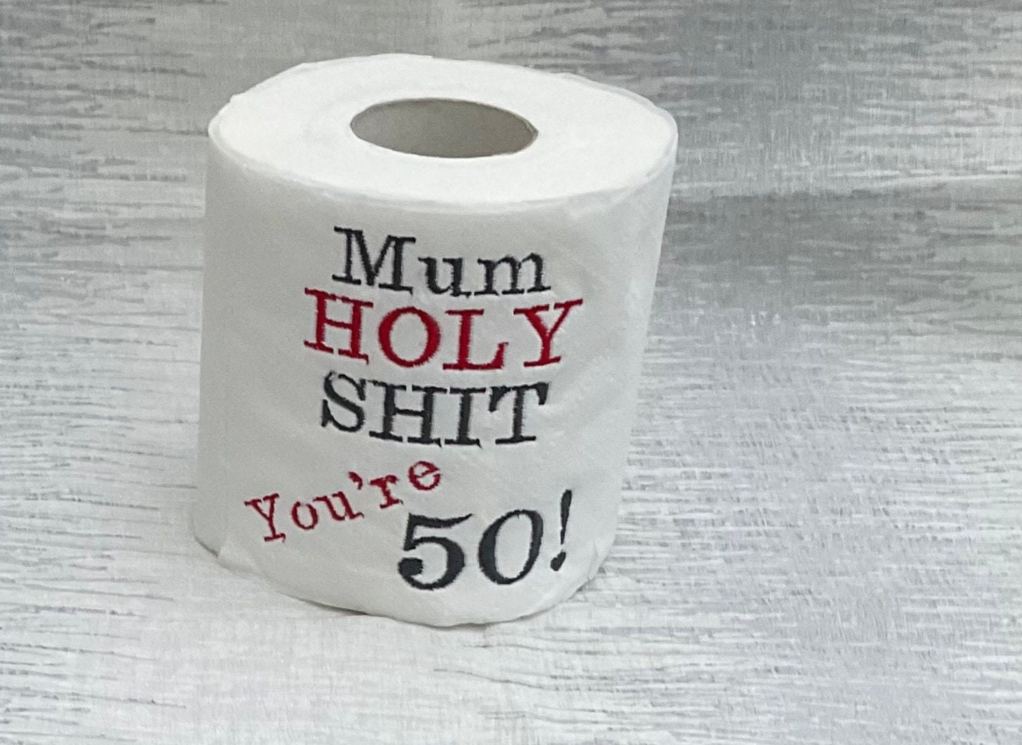 Over the Hill Toilet Paper - Funny Gag Gifts for Men & Old People -  Birthday Party Supplies for 40th, 50th, 60th, 70th - Novelty Toilet Roll  Joke