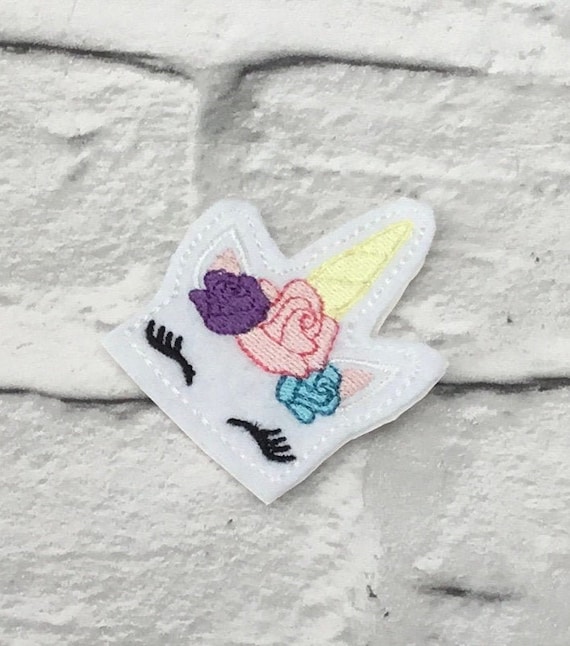Unicorn patch felt unicorn embroidered patch sew on | Etsy