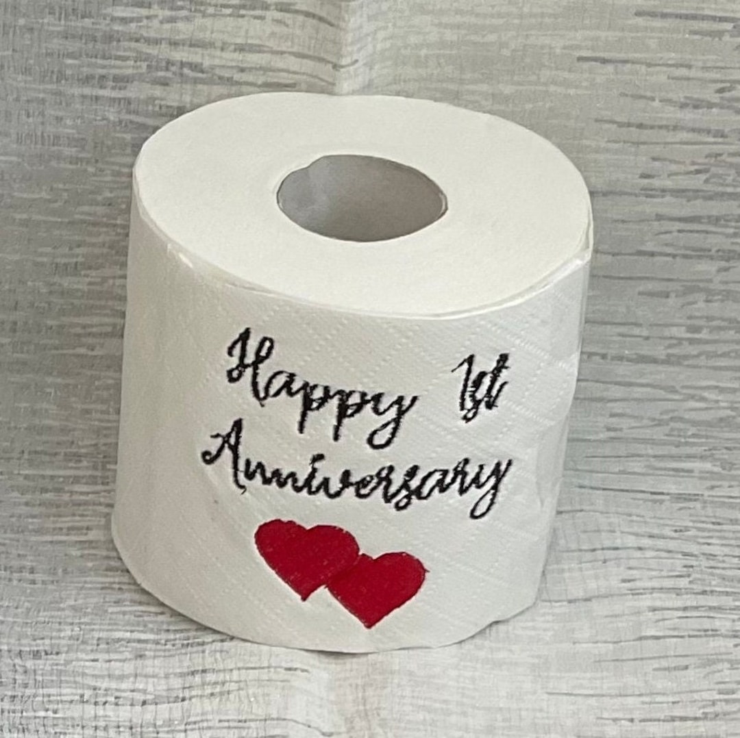 Anniversary Toilet Paper Paper Gifts For First Anniversary For Him - Main Image
