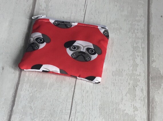 For dog lovers Pug themed Bag-in-a-bag handy bag in its own pouch.