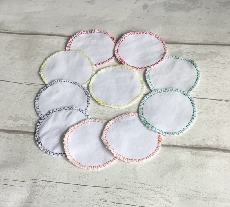 10 Reusable Makeup Pads White Cotton Rounds Set 10 Facial Etsy UK