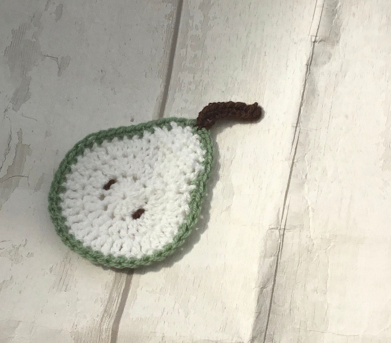 Crochet Pear Coaster Crochet Pear Table Decor Crochet Etsy UK