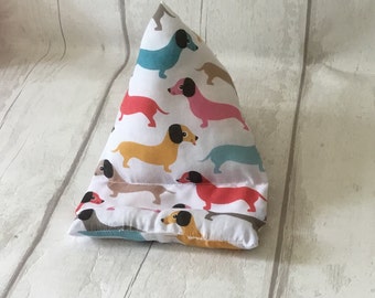 Sausage dog phone stand, dog gift, cell phone stand, tech gift, phone pillow, mobile phone holder