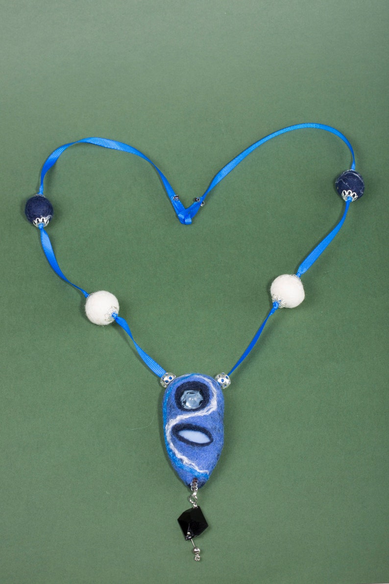 female necklace Boho necklace long necklace Women/'s jewelry Boho chic necklace Boho necklace Modern collage necklace glass necklace