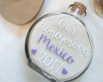 Honeymoon Sand Holder Keepsake//Honeymoon Keepsake//Honeymoon Sand Jar//Sand Holder//Bridal Gift//Bridal Shower//Honeymoon Gift