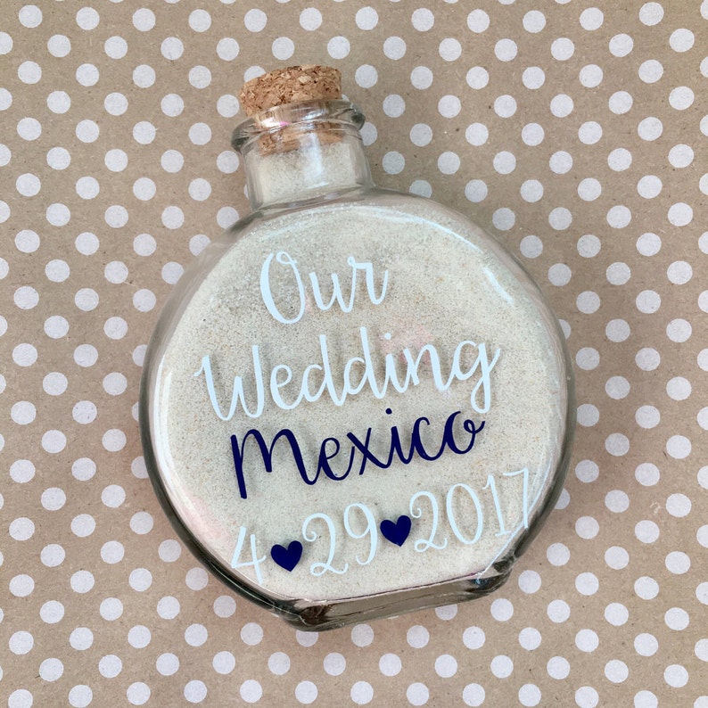 Destination Wedding Sand Holder Keepsake//Destination Wedding Keepsake//Destination Wedding SandJar//Sand Holder//Bridal Gift//Bridal Shower image 1