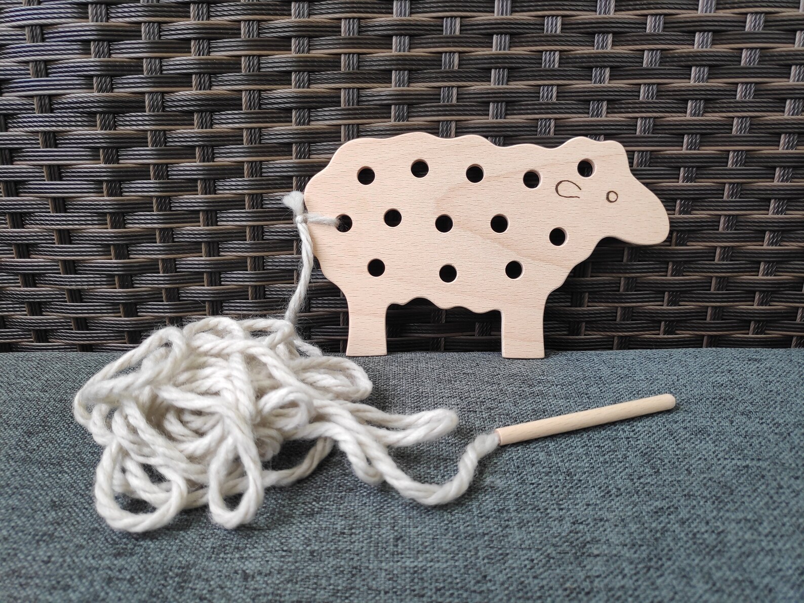 Wooden Lacing Toy Lacing Toy Wooden Toy Lacing Wood Lacing Etsy