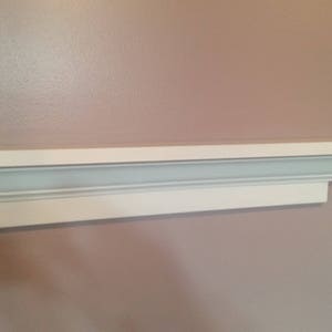 Unfinished crown molding shelf