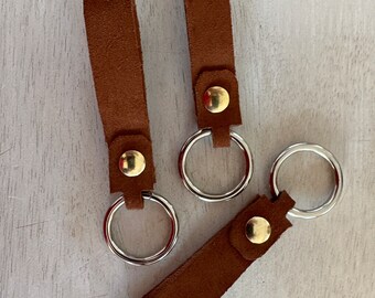 Leather keychain