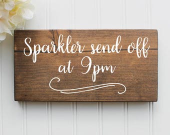 Sparkler Send Off Sign| Sparklers| Wedding Wooden Sign| Wood Wedding Sign| Rustic Wedding Decor| Wedding Decor| Spring| Summer Wedding