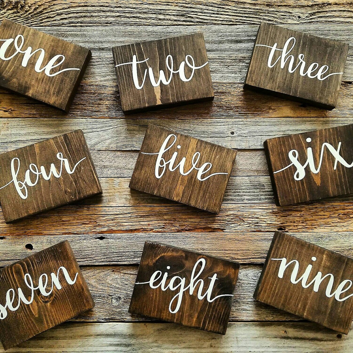 Rustic Wedding Table Numbers Rustic Wedding Decor Wooden Etsy