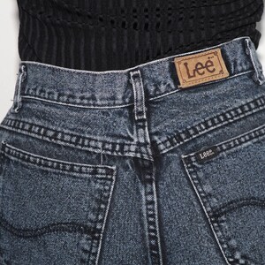 Vintage LEE Jeans Dark Blue Denim 90s High Waisted image 2