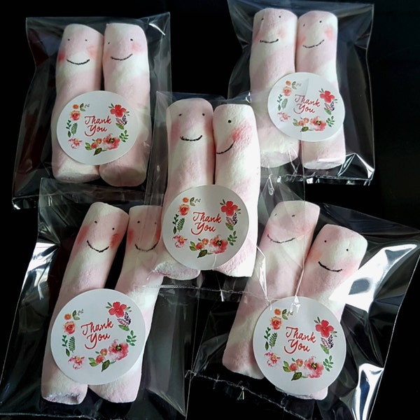 10 packs Wedding favours / Edible favours / Wedding /party gift / Hen favours / Party favours / Sweets for kids / favours / Marshmallows