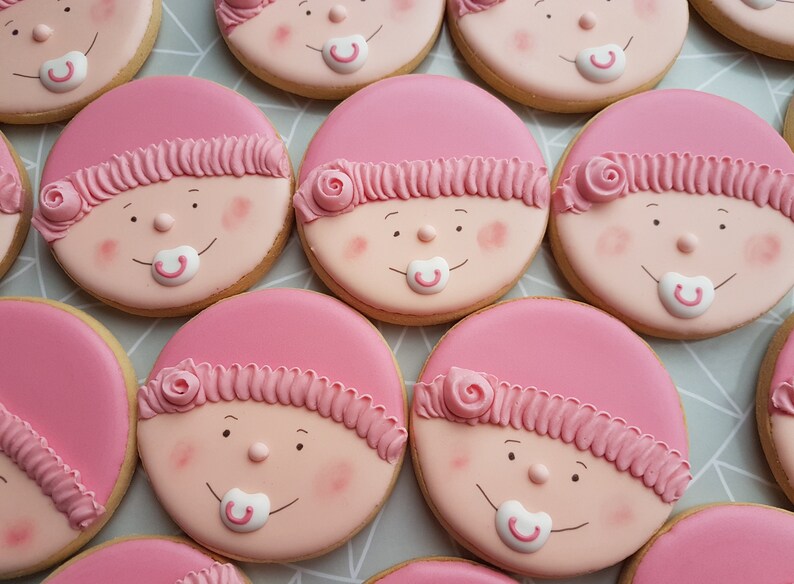 Baby Shower Favours /10 Baby Shower Cookies / Baby Girl Etsy UK