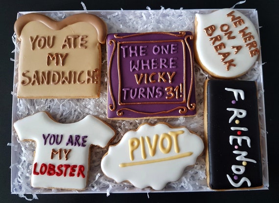 Friends / Friends TV show / Personalised cookies / Bespoke cookies / Gift box / Friends gift/ Personalised gift / bespoke gift / Friends