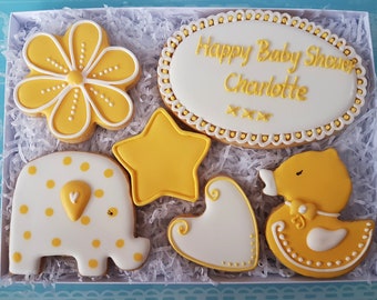 New Baby Cookies/ Congratulations Gift Box/ Baby shower gift/ Baby shower cookies/ New baby gift box
