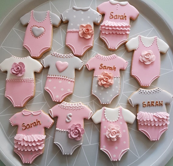 Baby Cookies For Shower - Onesie Cookies Baby Shower Online - You can ...