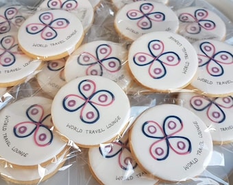 10 Logo Cookies/ Personalised Corporate Biscuits/ Bespoke favours/ Corporate cookies/ Logo biscuits/ Branded cookies