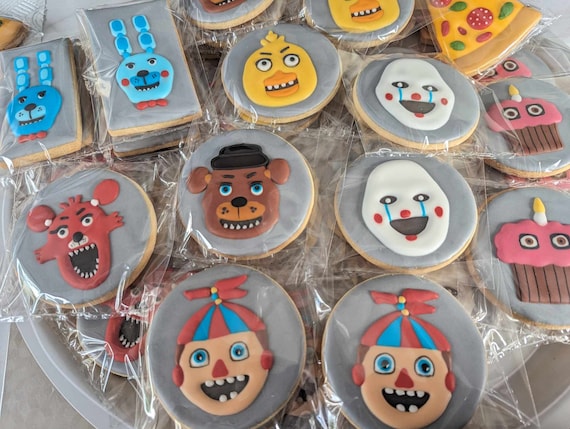 Five Nights at Freddy's Themed Cookies / 10 Iced Cookies / 10 Personalised  Cookies /five Nights at Freddy's Party Favours / Birthday /FNAF -   Israel
