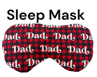 Plaid Dad Sleep Mask, Father's Day Gift