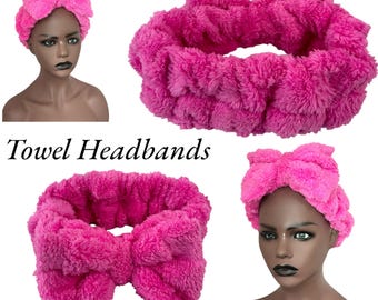Soft Towel Headband, Handmade Spa Headband for Makeup