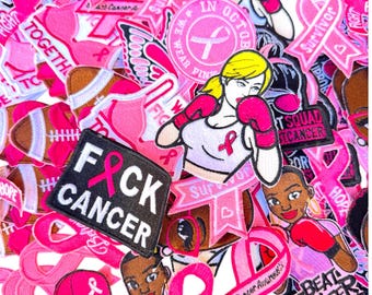 Breast Cancer Awareness Ribbon Patch, Think Pink, Iron On