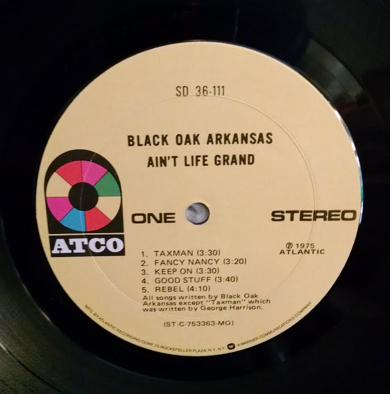Vinyl Black Oak Arkansas Ain't Life Grand Etsy