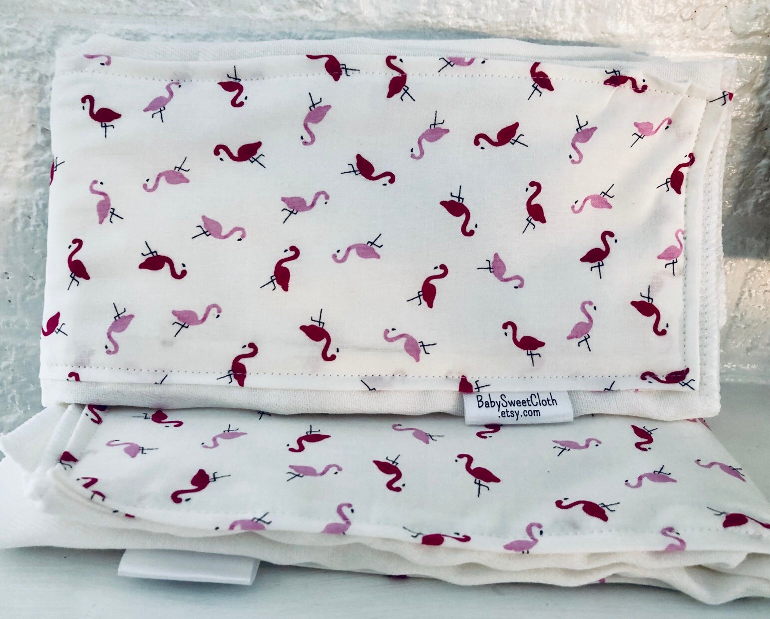 Pink Flamingo Cloth Diaper Single Burp Cloth Hot pink and | Etsy