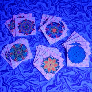Custom UV Reactive Temporary Tattoo - Full Sheet