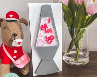Lava Lamp Valentine's Day SVG File – Glowforge Laser Cut File (Digital Download)