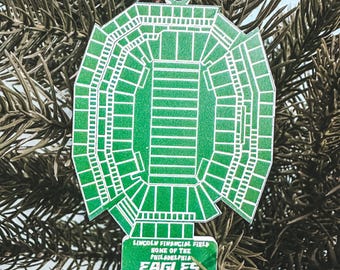 Philadelphia Eagles Stadium Ornament - Philly Ornament - Philly Sport Ornament - Stadium Christmas Gift - Lincoln Financial Field Eagles