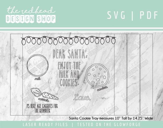 Download Santa Cookie Tray Svg Pdf Files Laser Ready Files Etsy Yellowimages Mockups