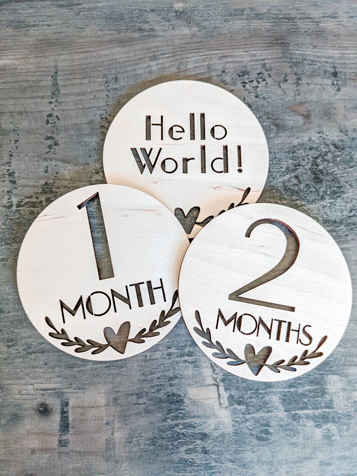 Baby Monthly Milestone Cards Nursery Decor Baby Photo | Etsy