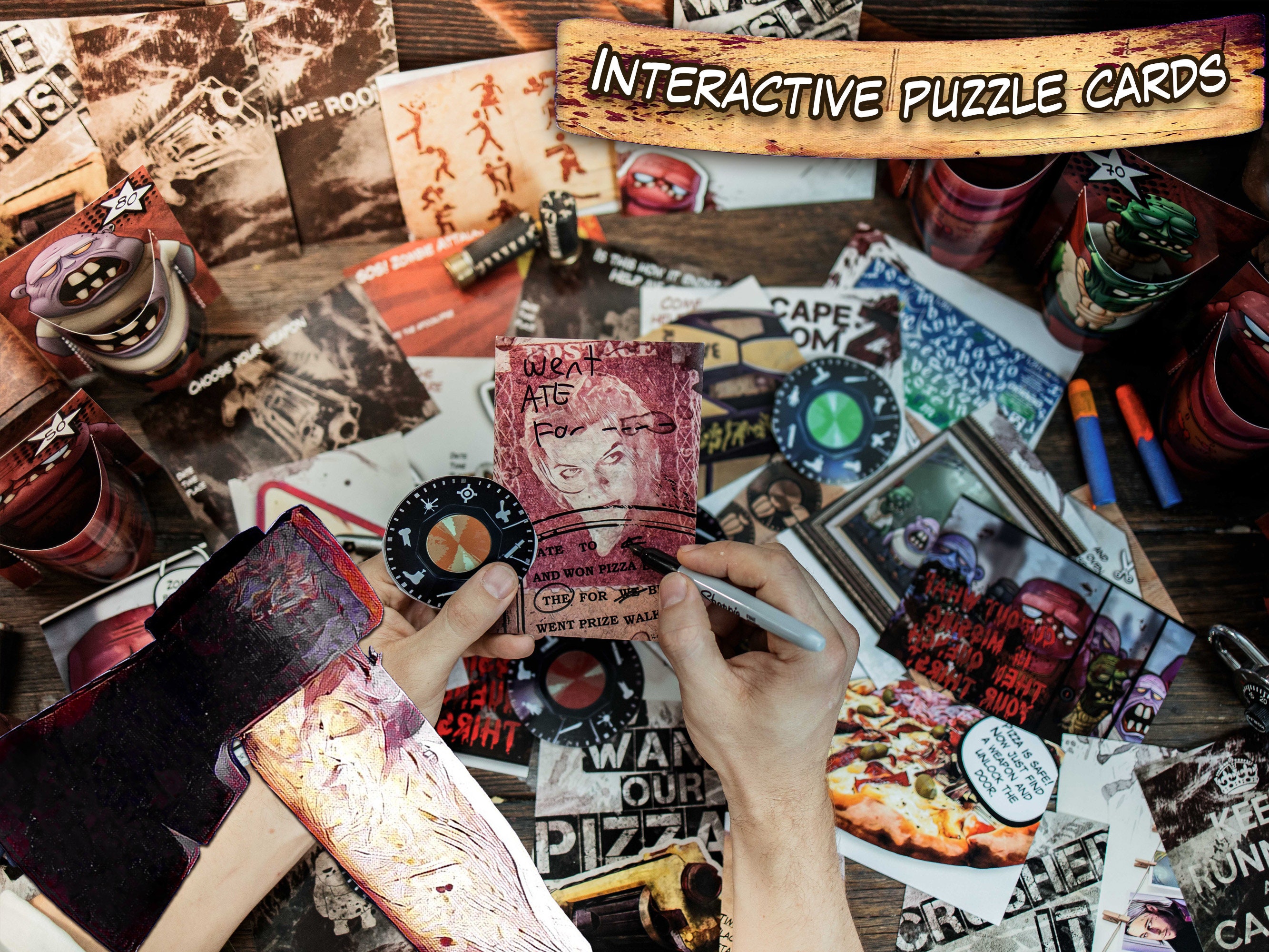 Zombie Escape Room Kit Etsy