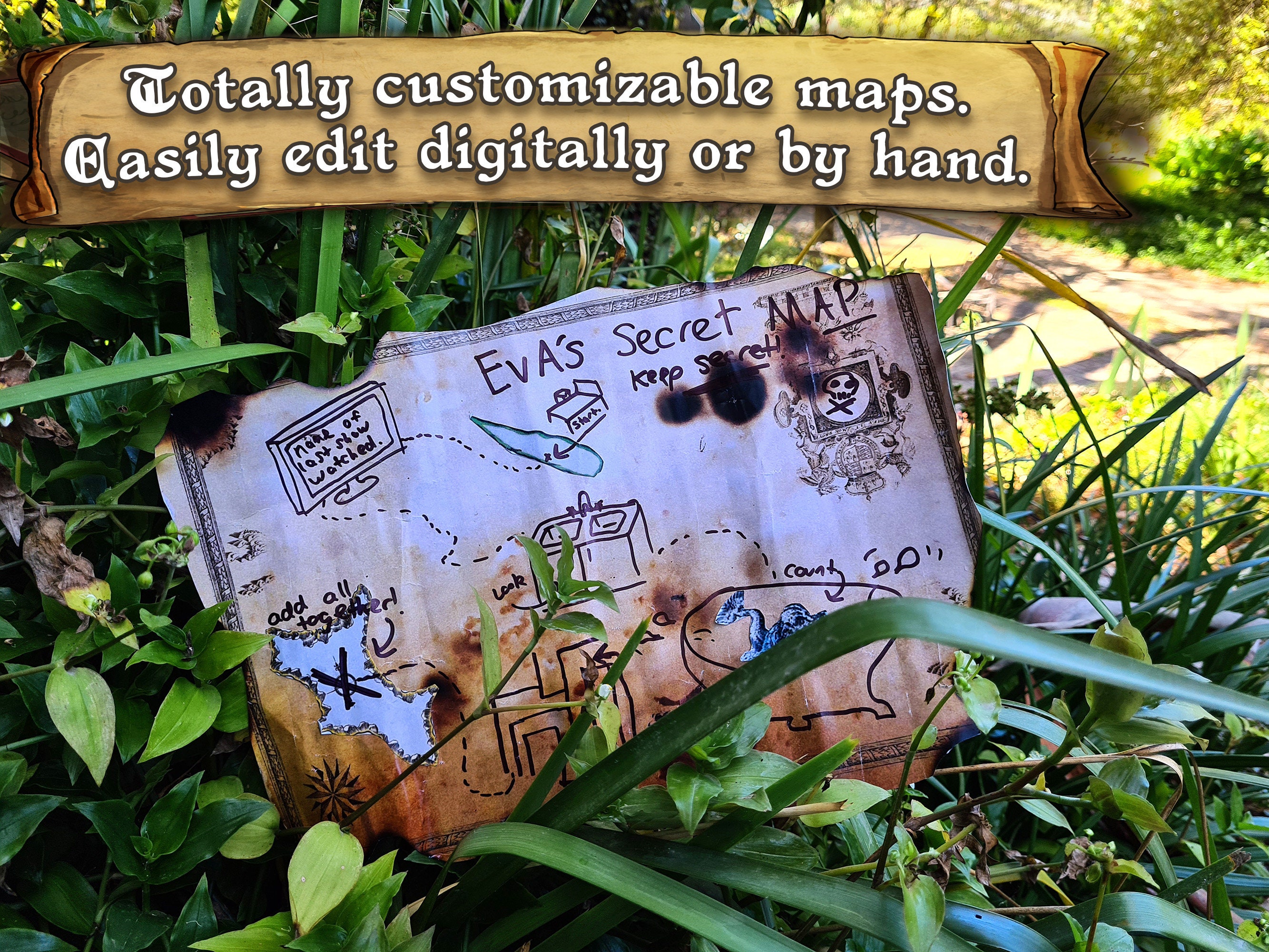 Scavenger Hunt Map Templates - Etsy