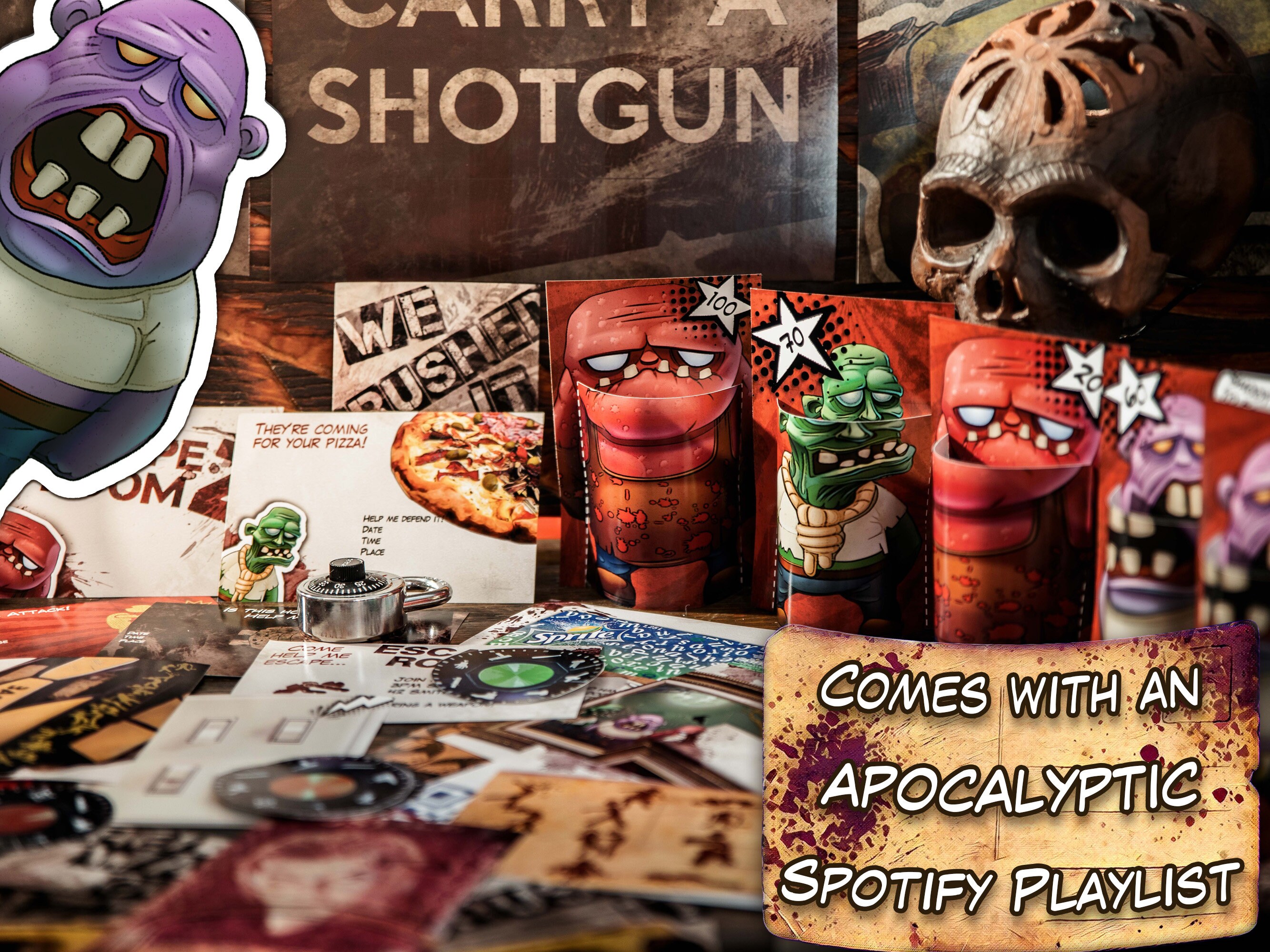 Zombie Escape Room Kit Etsy