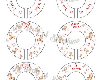 532M: I beat uterine cancer so you could be here today Baby Clothing Closet Dividers ~ Weekly Closet Organizers ~ Blessed Baby shower gift